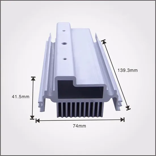Custom Aluminum Extrusion Dens Fins Heatsink Cutting Profile Chamfer Holes Heat Sink Precision Electronics Radiator Extruded Heat Spreader 