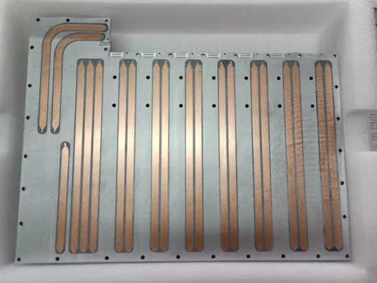 Aluminium Zipper Fin Heatpipe Soldering Heat Sink 