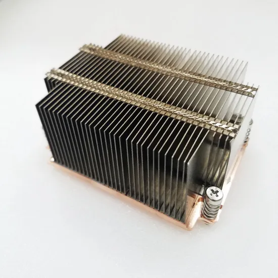 Zipper Fins Aluminum Heat Sink with Copper Plate for Industrial Control Server 