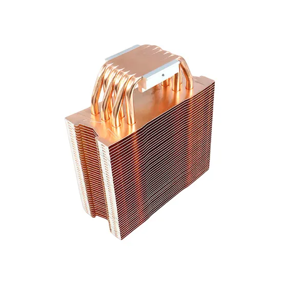 Aluminium Pipe Heatsink Profile Zipper Fins Heat Sink for Inverter Power Amplifier 