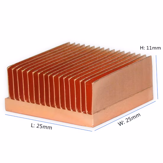 Intel AMD LGA1700 Copper Skiving Fin 1u Server CPU Heat Sink