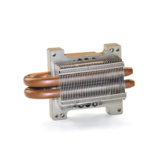 Aluminum Fin Heatsink High Power LED Cooling Round Copper Pipe Heat Sink 