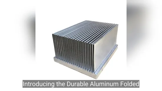 Custom Aluminum Zipper Folding Fin Heat Sink Vapor Chamber Heatsink for 5g Station