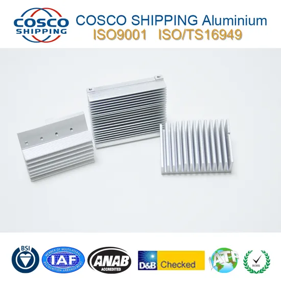 Cosco Aluminum Heatsink Profile Customized Aluminum Extruded LED Heat Sink 
