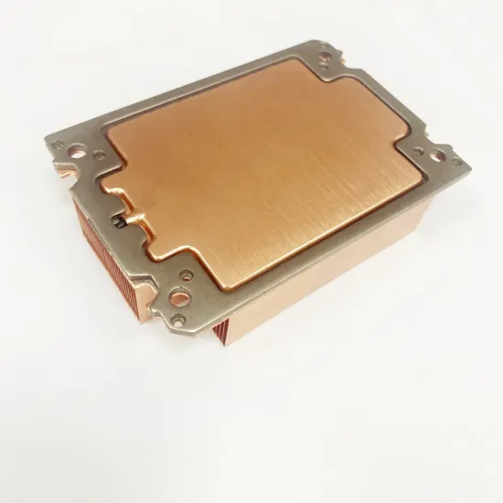Server Thermal Solution Radiator Copper Vapor Chamber Heat Sink with Copper Zipper Fins 
