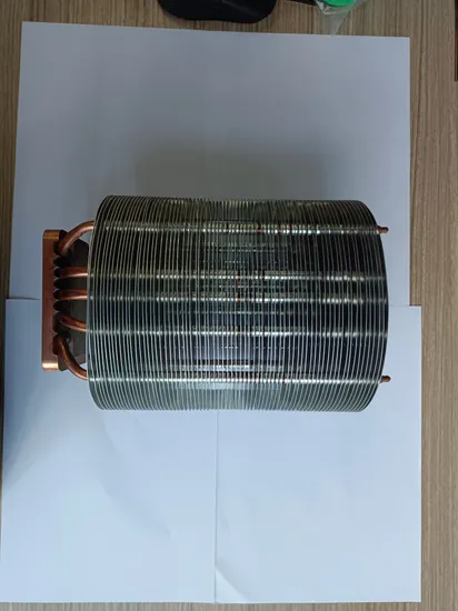 Big Sale Aluminum Zipper Fin Projector Light Heat Radiator 4 Heat Pipes Heat Sink 