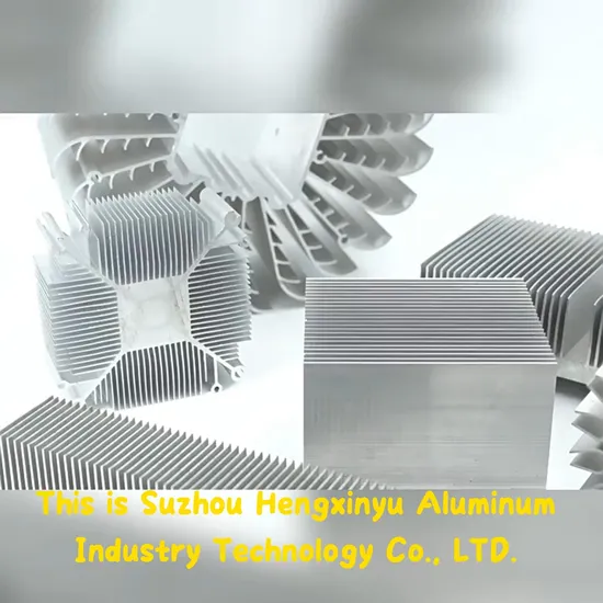 High Performance Anodized Aluminium LED Heat Sink 6063 Cooler with Square Pattern 6063 Extruded for LED Custom Cutting Services 