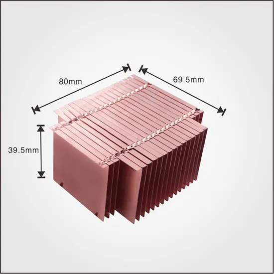 Custom Design High Power Stamping Zipper Fins Copper Heat Sink for Electronics 